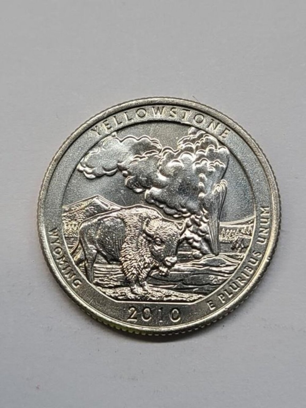 2010 P&D Yellowstone National Park Quarters AU to Uncirculated In Holders